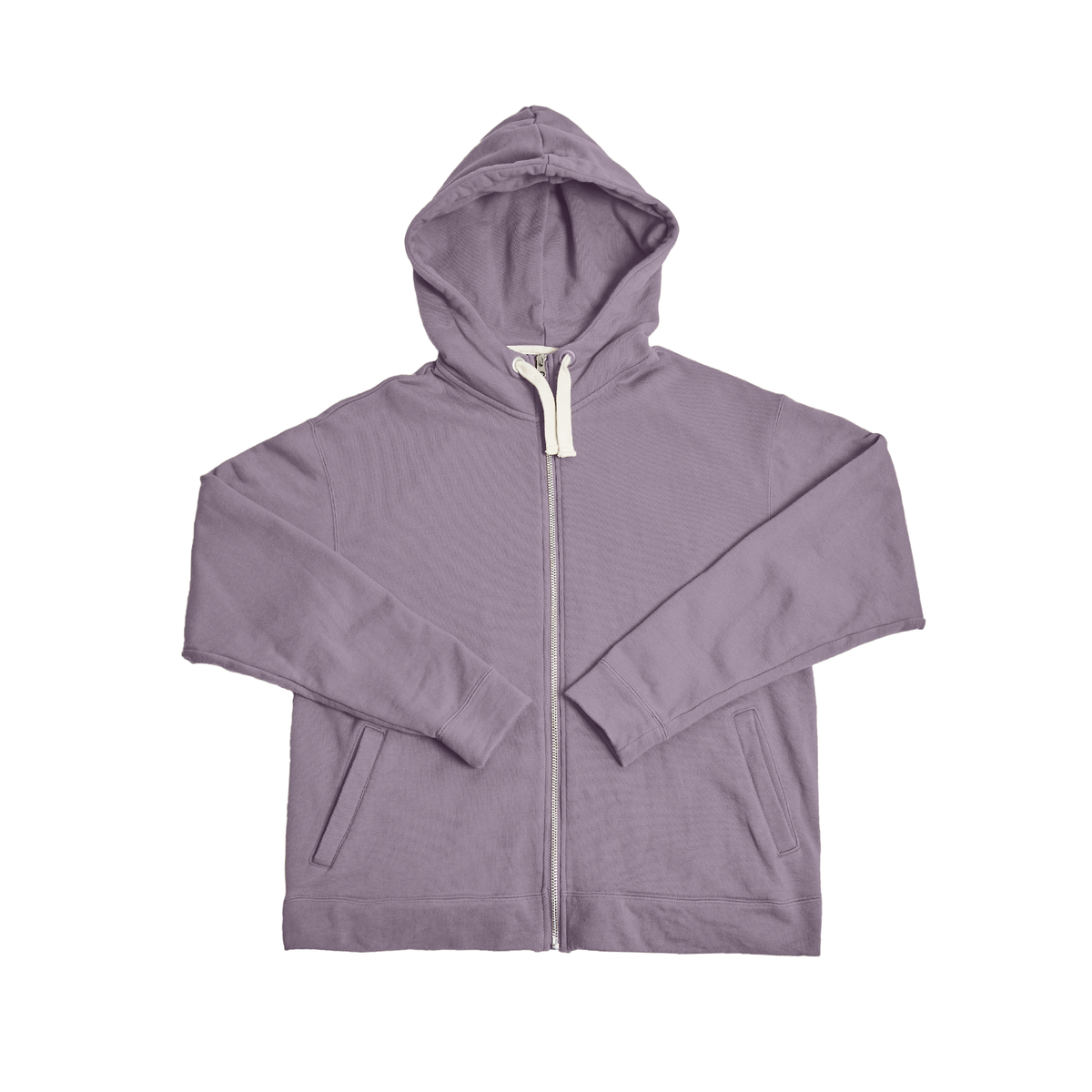 Volume Sweat Zipフーディー　ラベンダー Organic Cotton French Terry Zip Hoodie（Lavender / ラベンダー