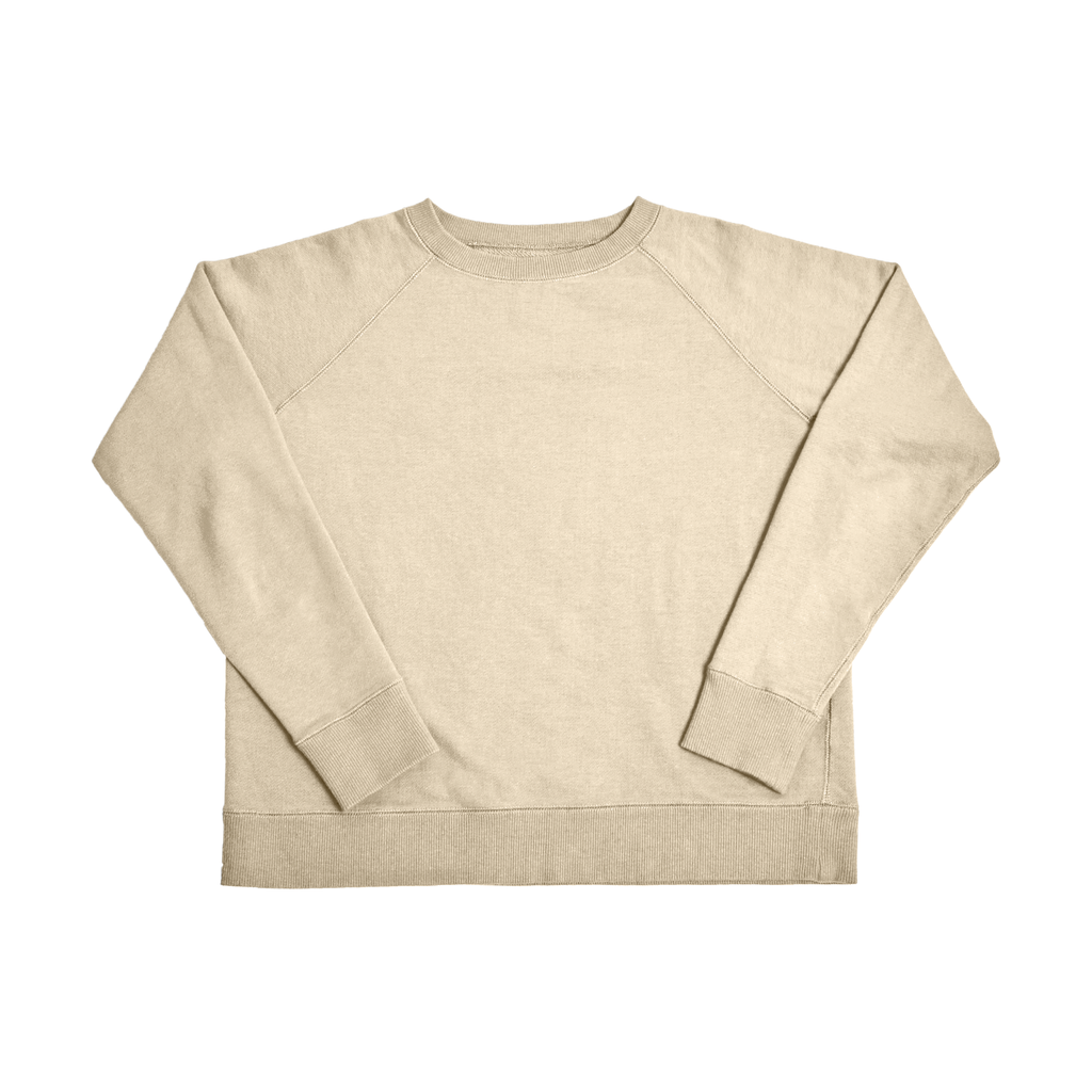 Organic Cotton French Terry Crew Sweat（Off white / オフホワイト）