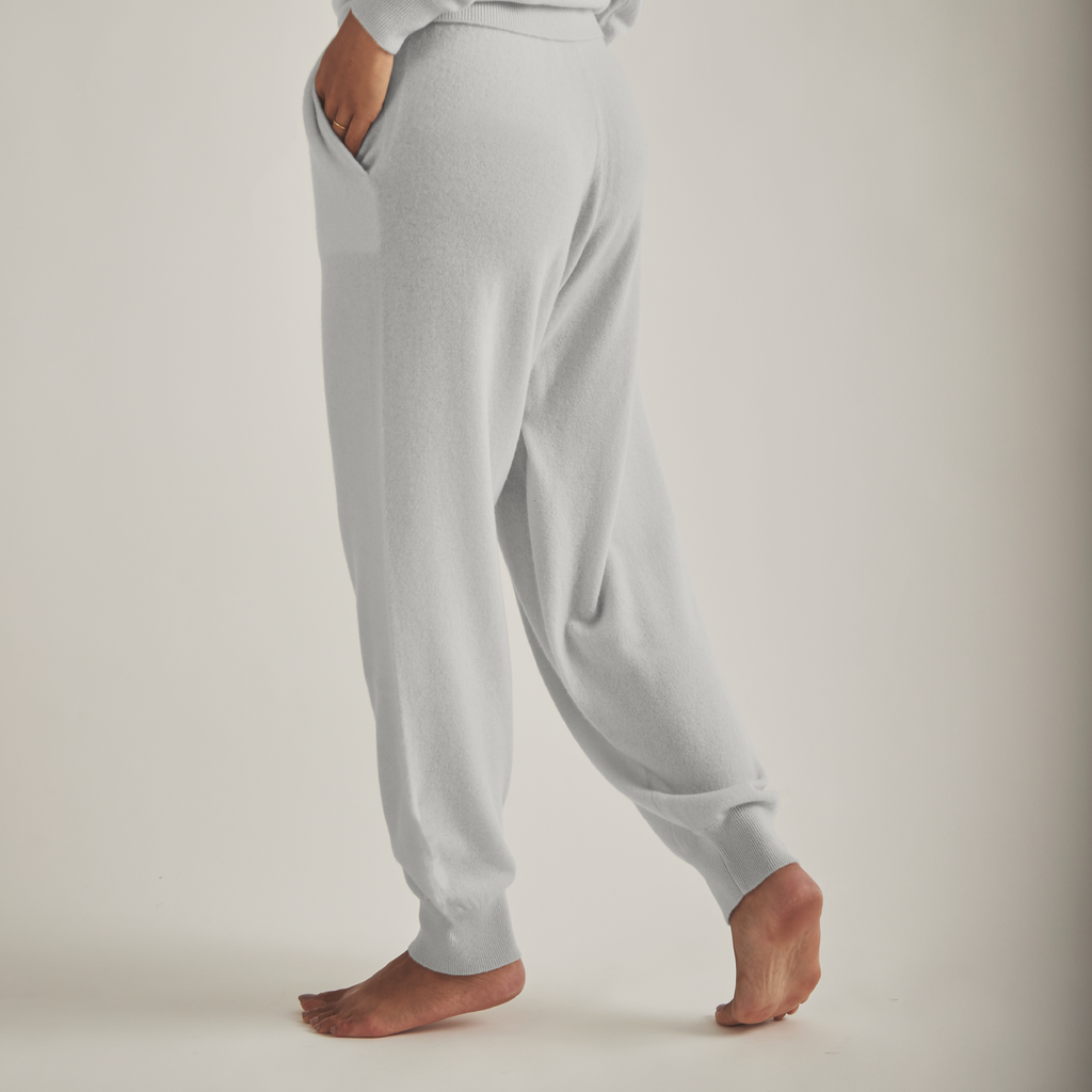 Cashmare100  Smooth Relaxed Pants（Oxford Gray / ライトグレー）