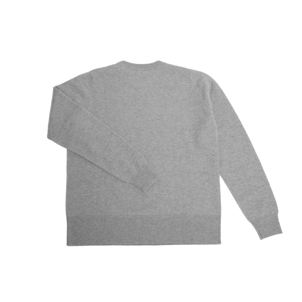 Cashmare100 Smooth Crew Neck Knit（Oxford Gray / ライトグレー）