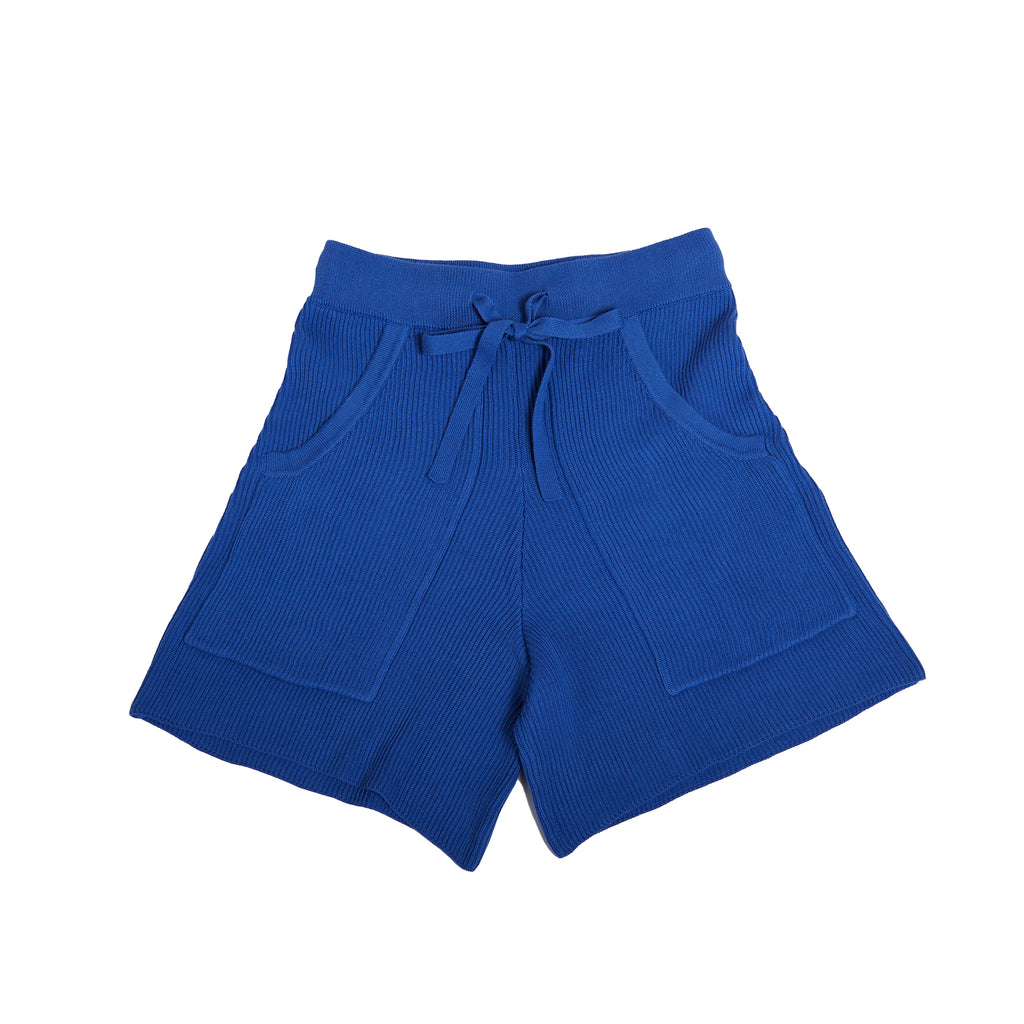 C.C.Knit Shorts for Y.K（Salvia Blue / ブルー）